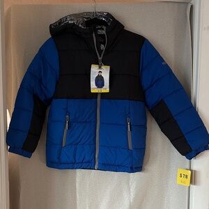 Pacific Trail Blue and Black Kids Puffer Jacket
